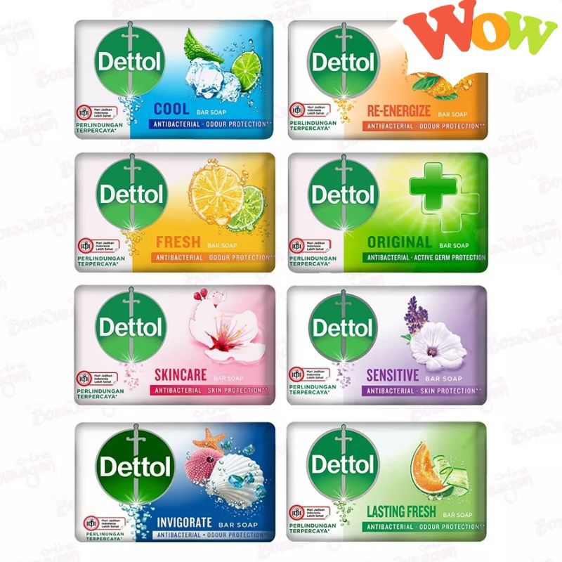 Dettol Sabun Batang 100gr (5 Pcs)