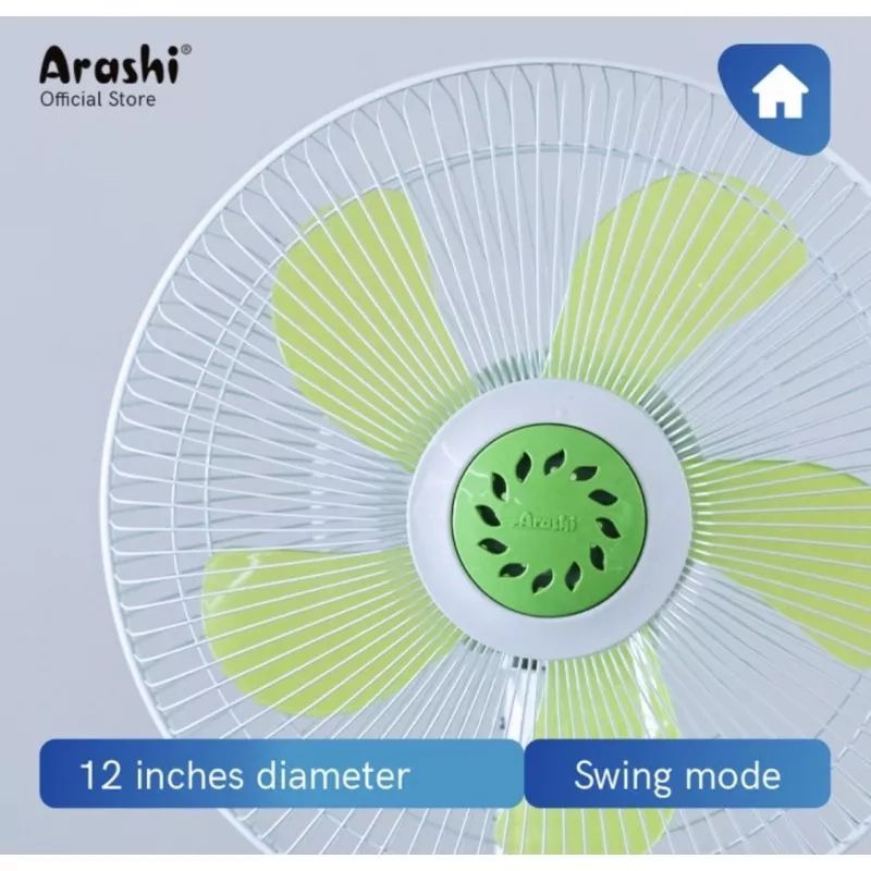 Kipas Angin Arashi General Duo Fan 12 Inch AR 138 2in1