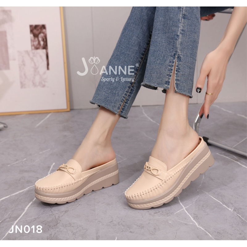 [ORIGINAL] JOANNE Slop Wedges Shoes Sepatu Wanita #JN018