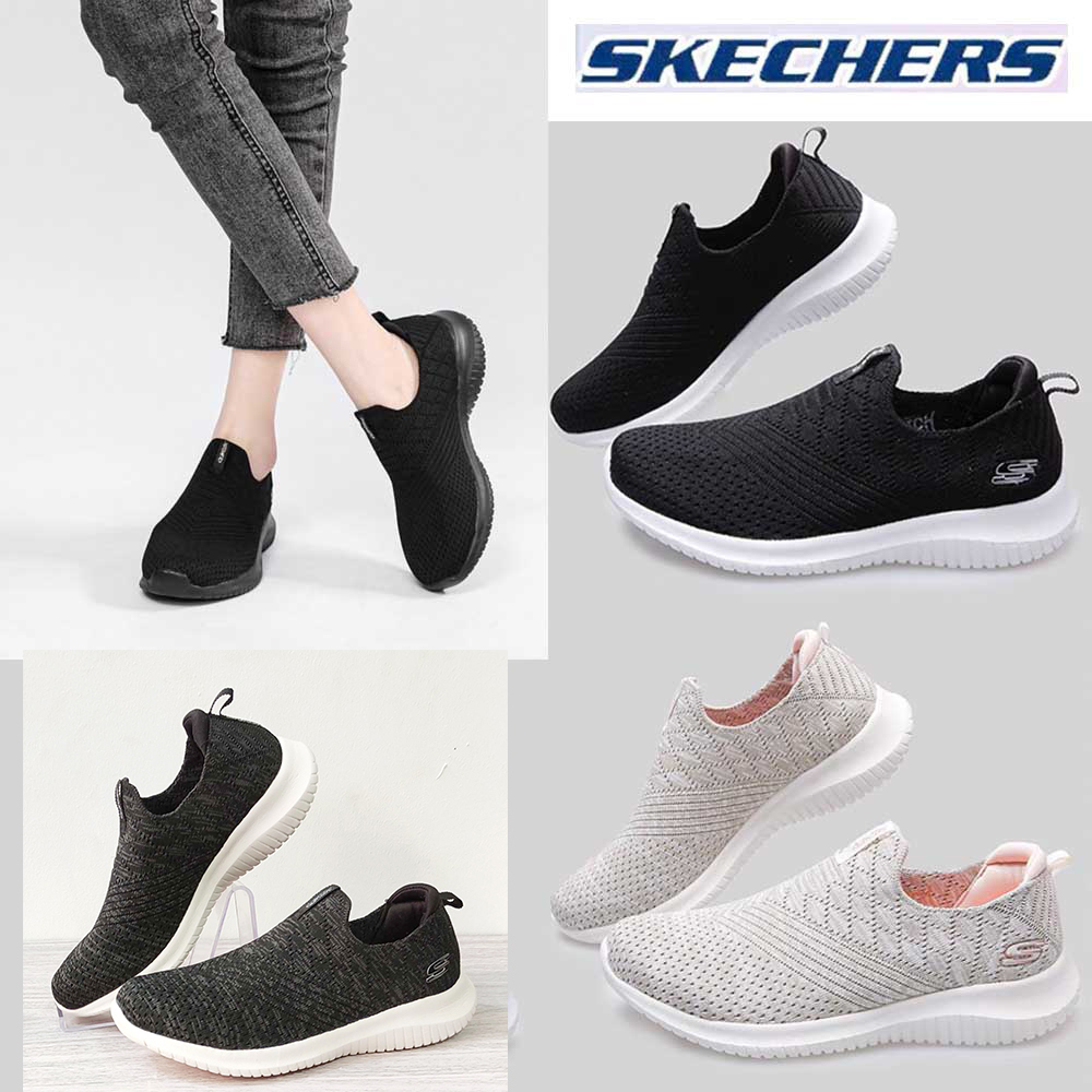 SKECHERS sepatu sneakers wanita tanpa shoes wanita slip sepatu kasual lari