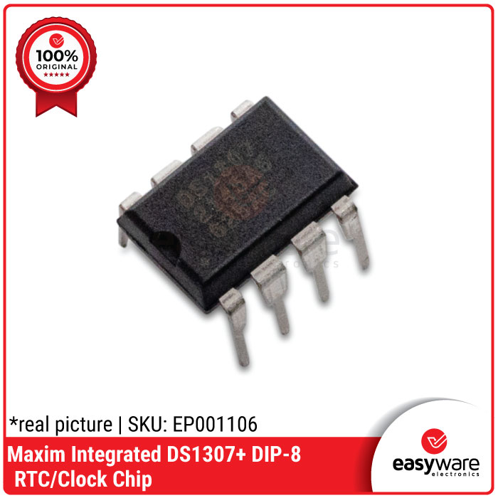 DS1307 DIP-8 IC RTC DS1307+ DIP 8 ORIGINAL MAXIM DS1307 DIP8