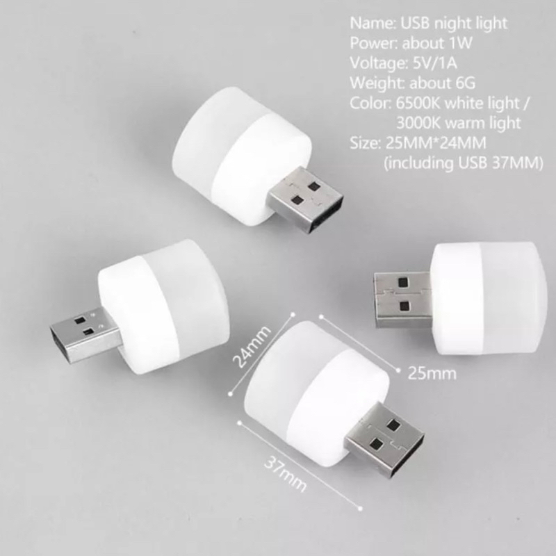 Mini LED USB Eye Lampu Tidur Mini Portable Travel Lampu Baca Serbaguna