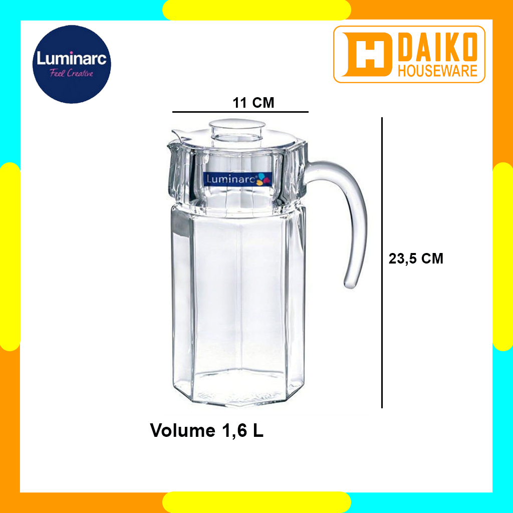 Teko Luminarc Octime Jug 1,6 L - Pitcher Minuman Original Luminarc