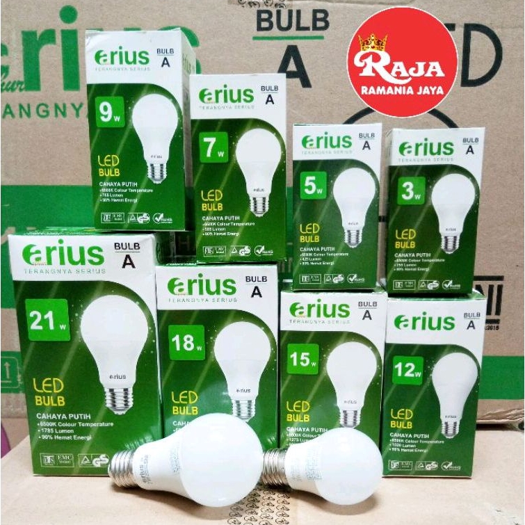 Lampu LED Berkualitas Cahaya Putih Super Terang Arius Classic SNI