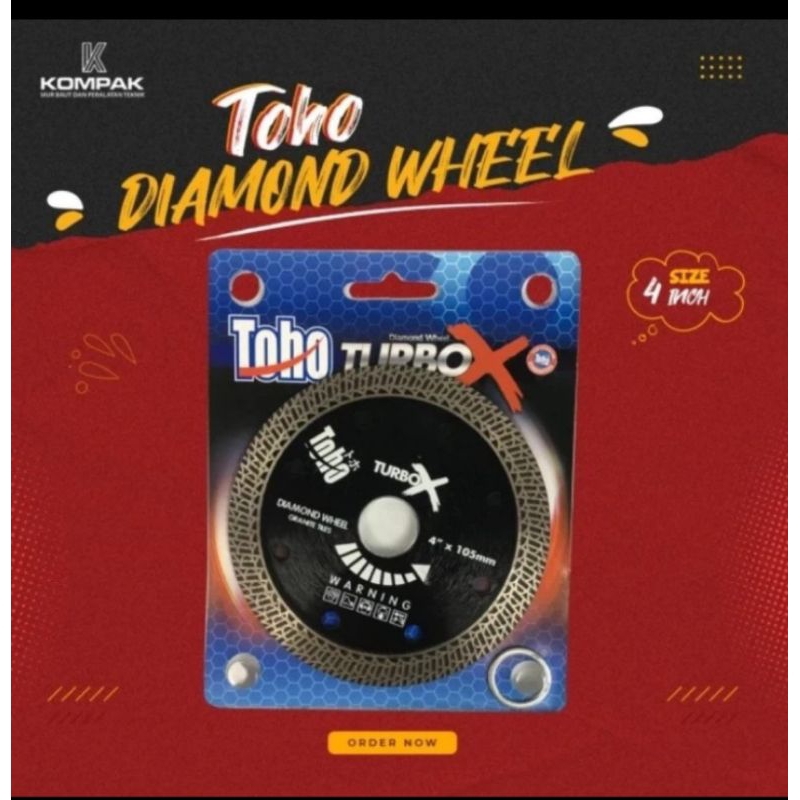 Mata Gerinda Potong Kramik Granit Merek Toho X Turbo (IJT)