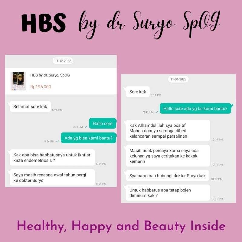 HBS by dr Suryo, SpOG | SoftCapsul | Premium | Promil | 4 botol HBS