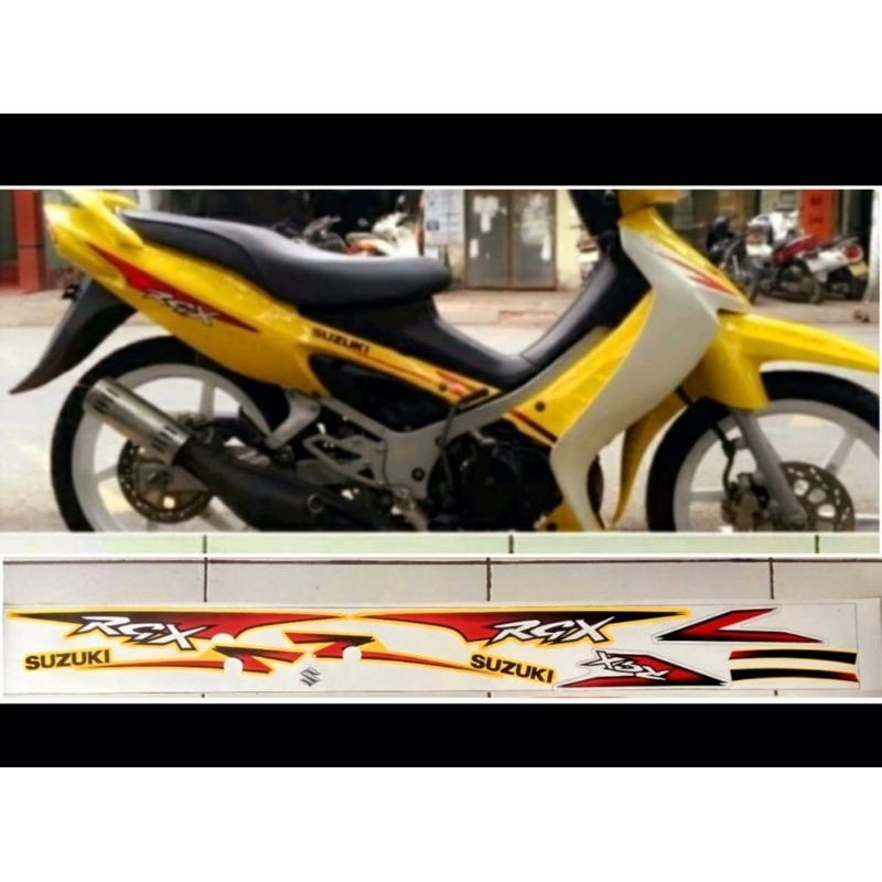 Striping Suzuki RGX 120 kuning
