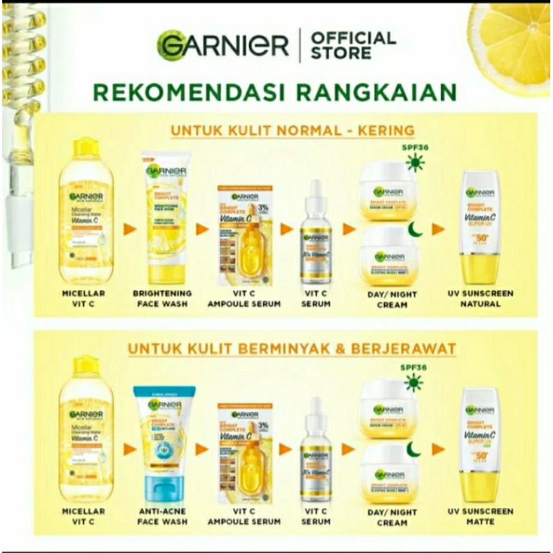 Garnier Bright Complete Vitamin C super UV Sunscreen SPF 50+ (sunblok ) 30ml MATTE