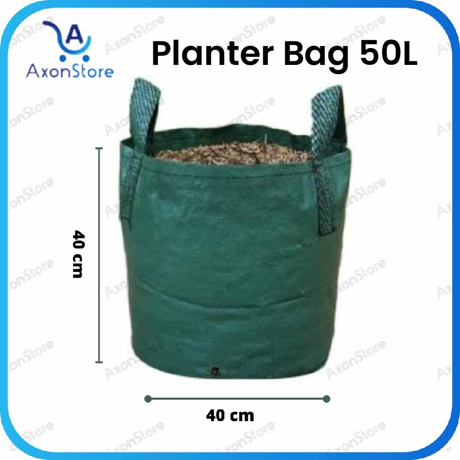 EasyGrow Planter Bag 50L Easy Grow 40 x 40 cm Tebal Pot Tanaman Polibag 50 Liter Kantong Karung