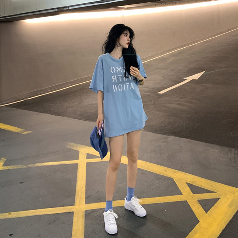 BV.ID BJ1139 Baju Oversize Wanita Atasan lengan Pendek Kaos Motif Vintage Cewek Kekinian Fashion korean