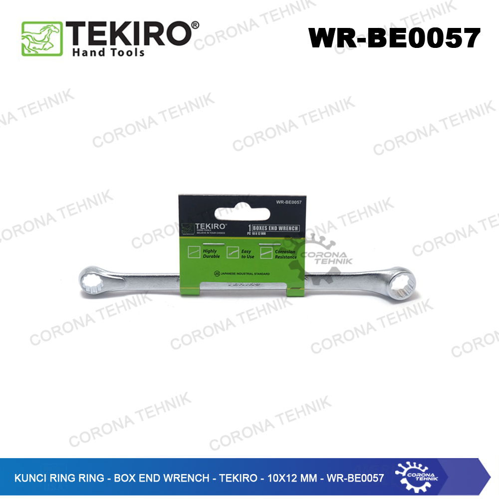 WR-BE0057 - Kunci Ring Ring - Box End Wrench - Tekiro - 10x12 mm