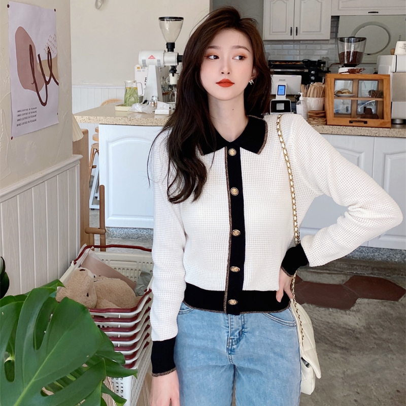 yikoo-Sweater korea atasan rajutan lengan panjang wanita