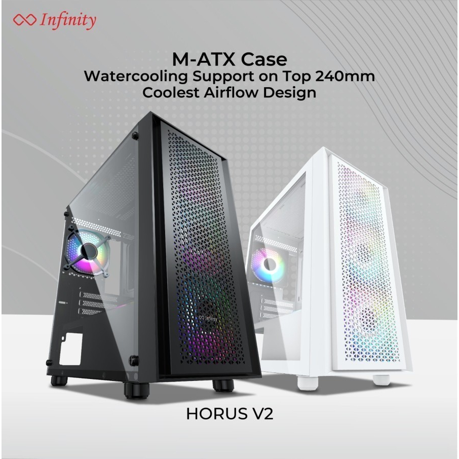 Casing PC Gaming Infinity Horus V2 M ATX