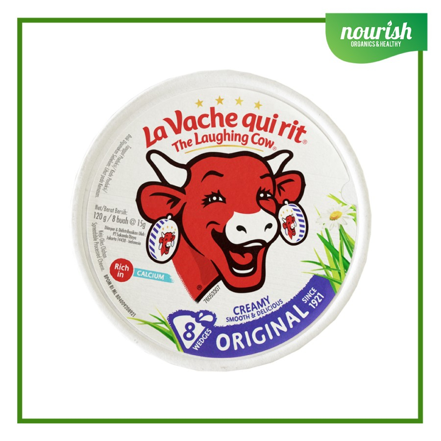 

Keju Belcube Bulat MPASI La Vache Qui Rit The Laughing Cow (8pc) 120g-Jkut