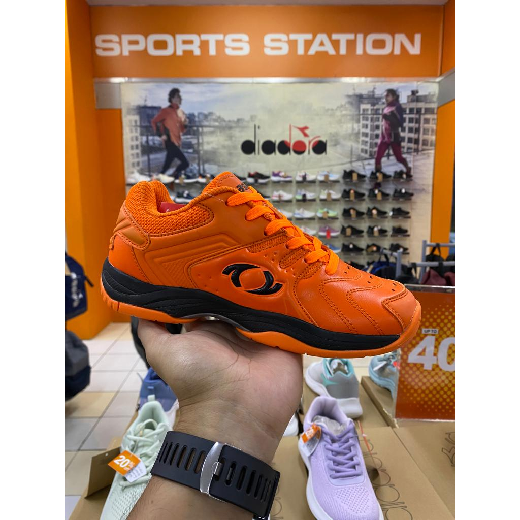 Astec Geri Badminton Orange/Black Bulu tangkis Unisex Shoes Original