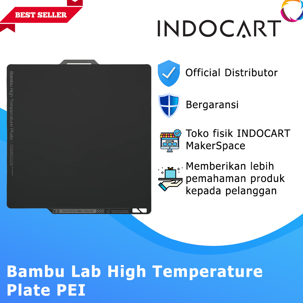 INDOCART 3D Printer Parts Bambu Lab Bambu High Temperature Plate PEI