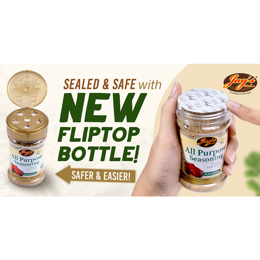 (JSO) JAY’S / GARLIC POWDER / ALL PURPOSE SEASONING / CINNAMON GROUND /  GINGER GROUND / BLACKPEPPER GORUND / NUTMEG GROUND / CHILI POWDER / OREGANO LEAVES / BASIL LEAVES / PARSLEY FLAKES  / BAY LEAVES / SESAME SEED / BUMBU DAPUR / JAYS / ALL VARIAN