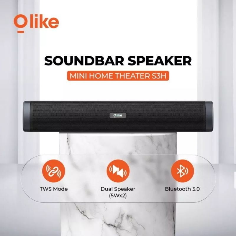 SPEAKER BLUETOOTH OLIKE S3H SOUNDBAR Olike Magic Sound Wireless Home Theater Speaker Dynamic Subwoofer