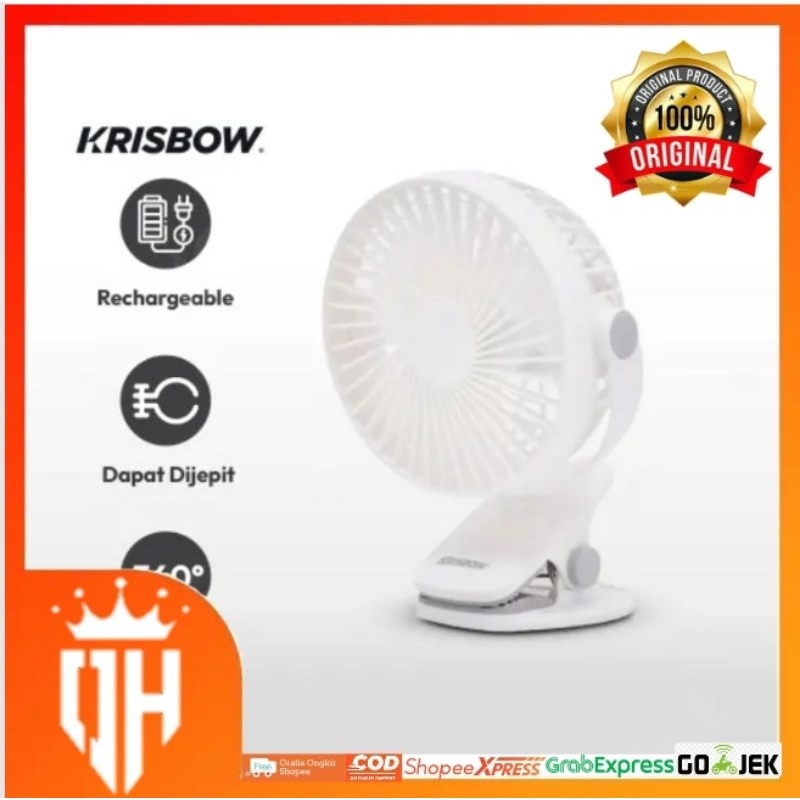 krisbow kipas angin jepit portable 5 inc