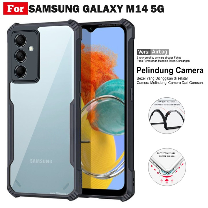 Case Samsung M14 5G Case Shockprof Armor Transparant
