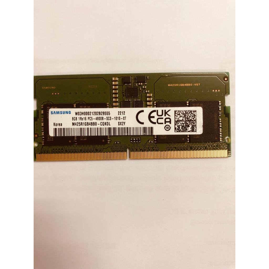 SODIMM DDR5 8GB 4800MHz Single Channel 1RX16 TRAY