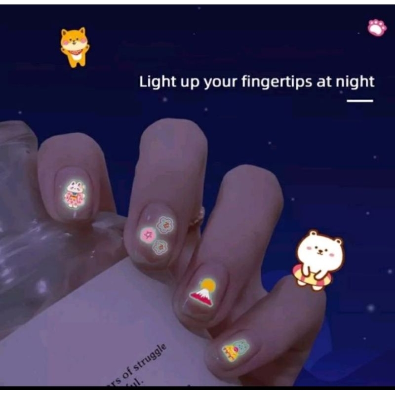 Nail Stiker Glow in The Dark
