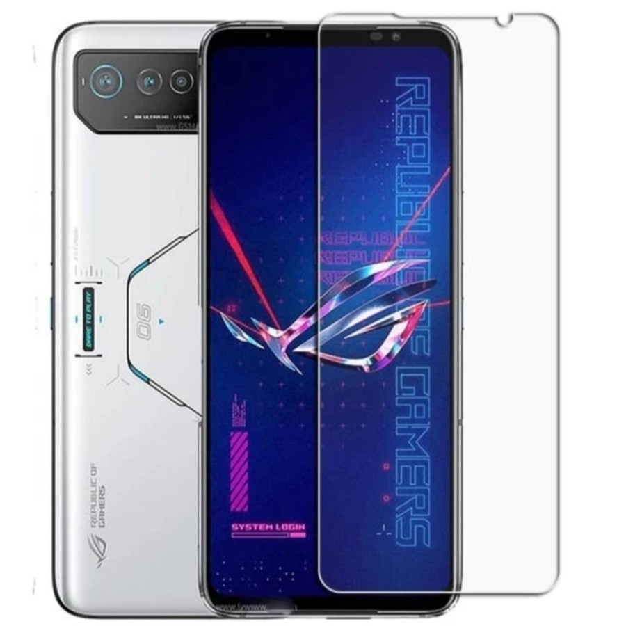 Asus ROG 7 / ROG 7 Ultimate Temper Glass  Anti Gores Kaca Full Screen Protector Tempered Glas Screen ROG Phone 7