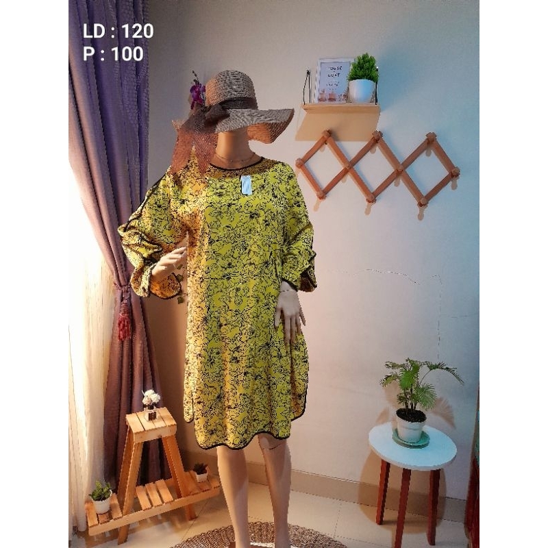 Tunik / Dress kuning bunga