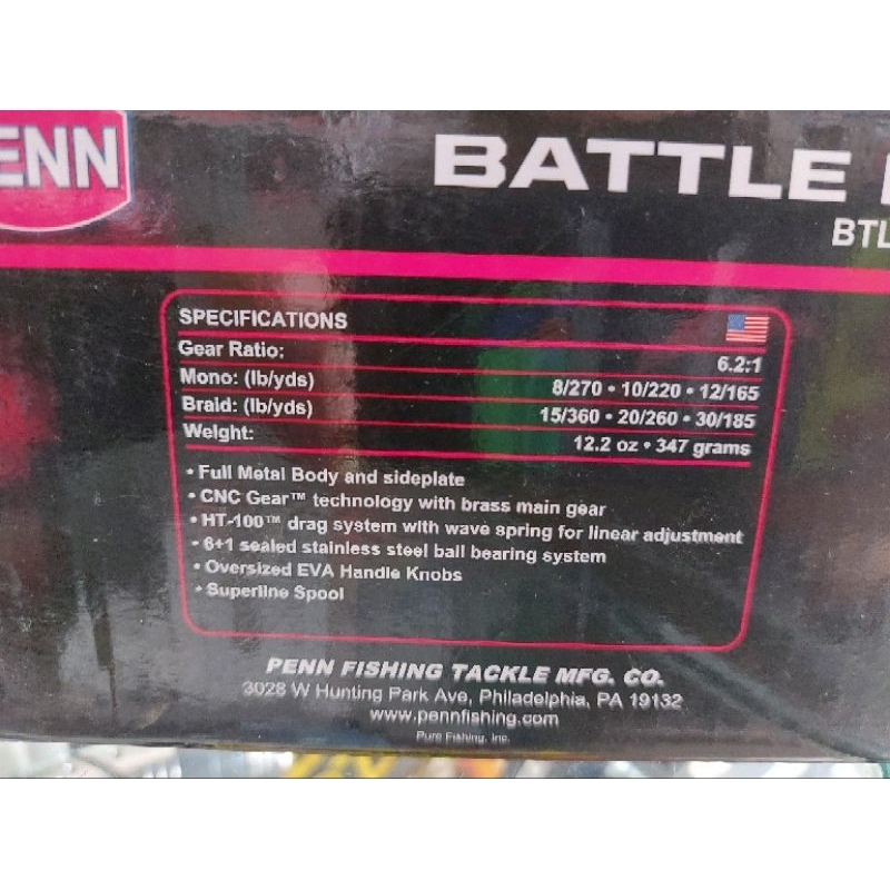 Reel PENN BATTLE III 4000DX