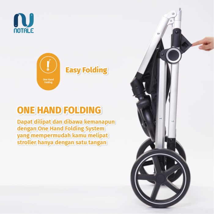 Notale Dokuma Pet Stroller Foldable 2 in 1 NTL-PS106 (PC500) Hewan Kucing Anjing