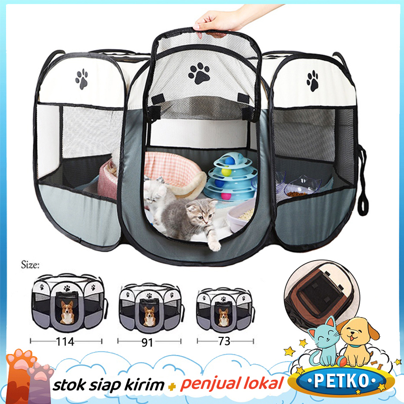 Kandang Lipat Portable/Kandang Kucing Besar/Rumah Kucing Untuk Anjing Hewan Peliharaan