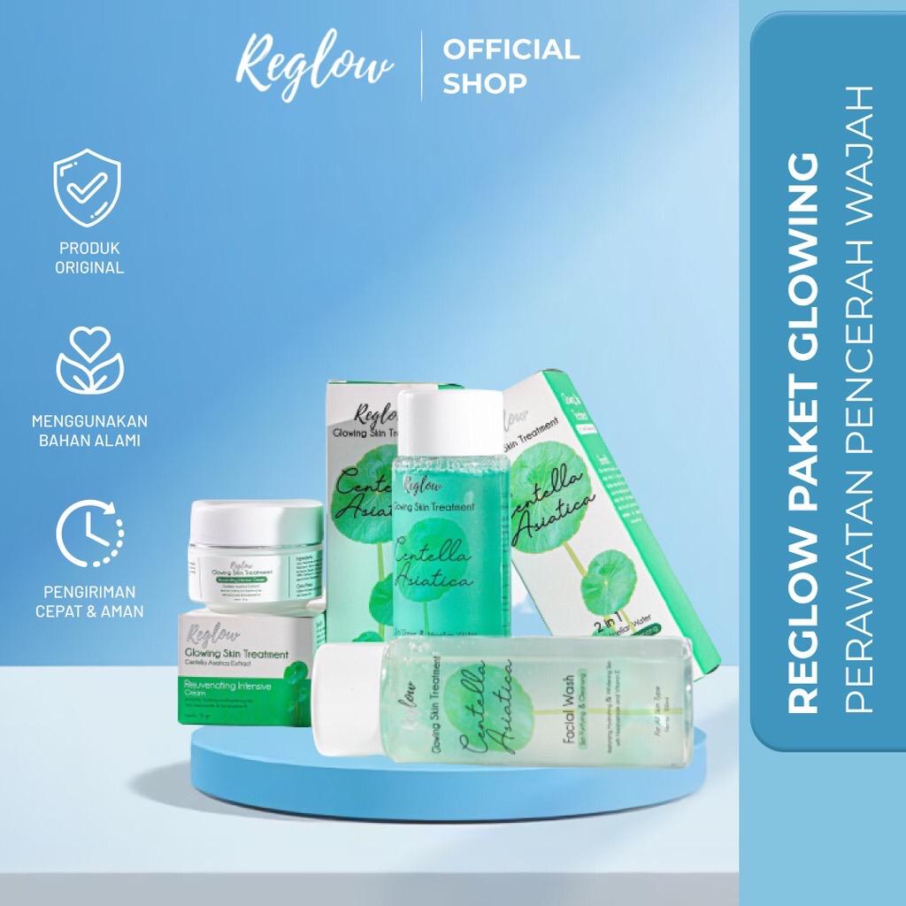 Reglow Glowing Skin Treatment Skincare Original Paket bisa ecer