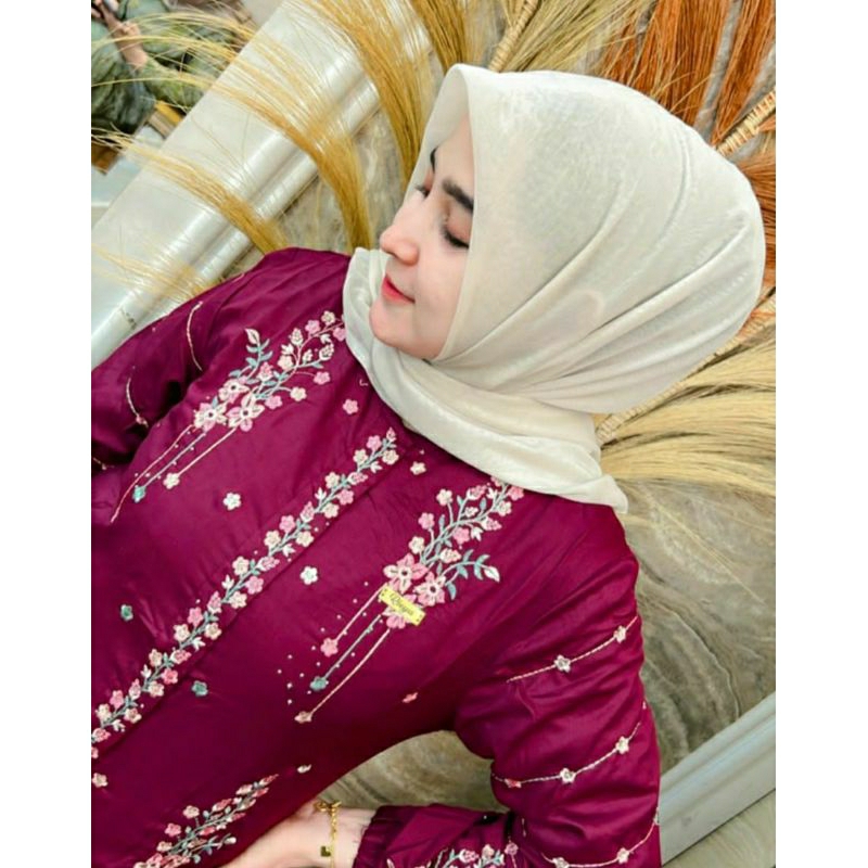Gamis Bordir  Aceh Rimpel