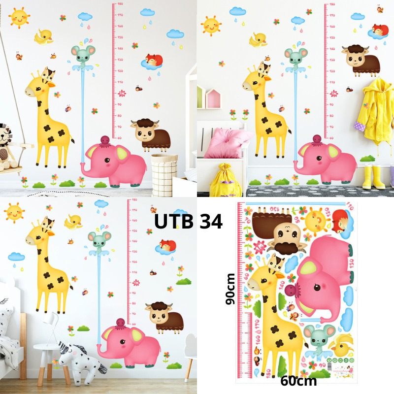 STIKER DINDING UTB GIRRAFE RACOON WALL STIKER UTB 24 STICKER DINDING WALLSTICKER DINDING UTB GIRRAFE 24 @banyak