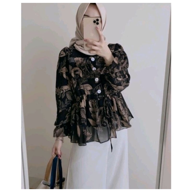 KEMEJA MEGAN / KEMEJA RAYON / VIENA BLOUSE / BLOUSE WANITA /  ATASAN WANITA