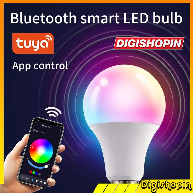 Tuya Lampu Bohlam RGB Smart Bulb Bluetooth Control E27 10 W
