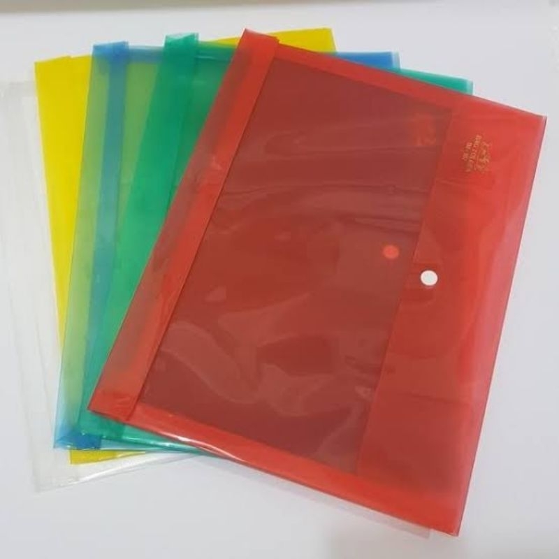 

[ PCS ] MAP KANCING 1 PLASTIK TRANSPARAN / MAP PLASTIK / MAP FILE