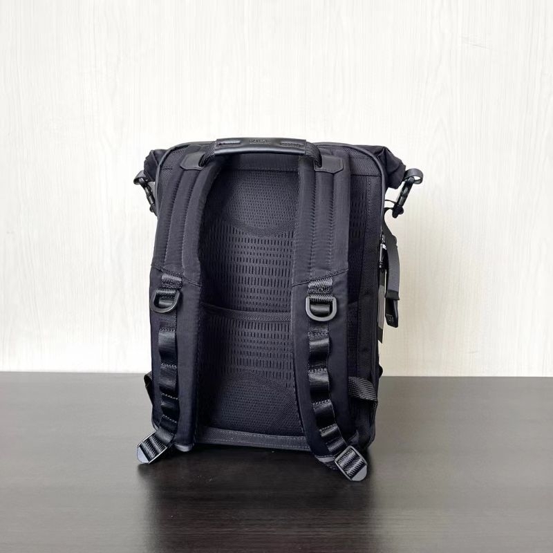 tas p1shoes alpha bravo ally backpack hitam nylon ransel cowok laptop bag pria