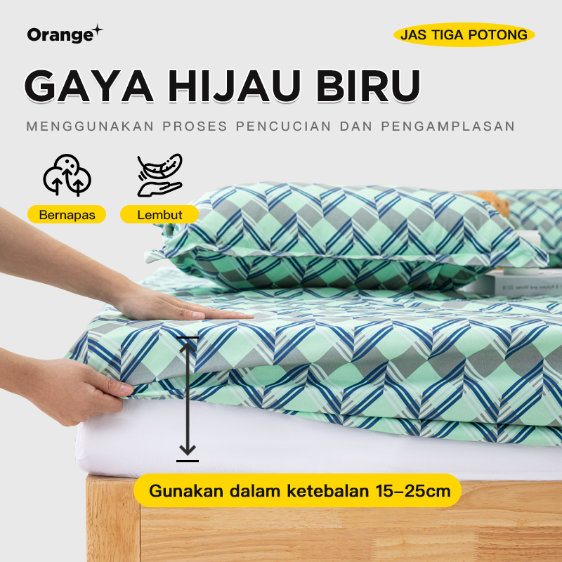 Sprei Free Bantal Guling Kotak Vitage Aesthetic Lembut Halus