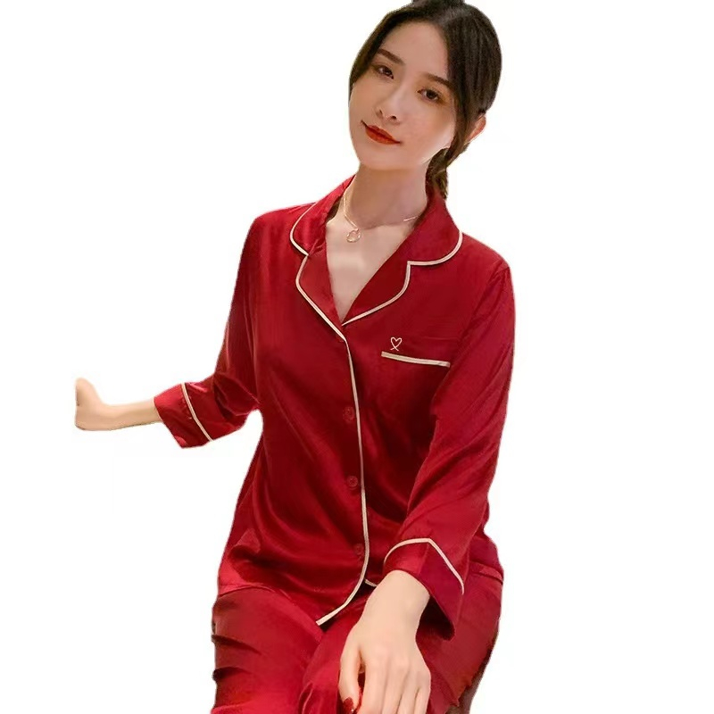 2023 Versi Korea Baru Bingsi Ms. Bingsi Pajamas/Red Home Service Set