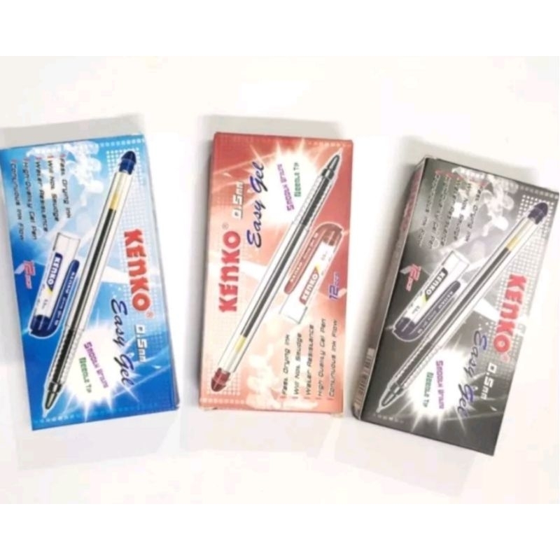 

Ballpoin/Pulpen Kenko Easy Gel / Kenko KE-600 0.5mm hitam/biru/merah