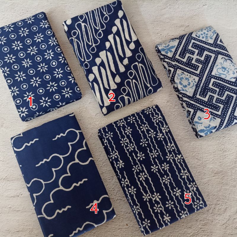 Kain Batik Cap Navy Bahan Batik Biru Navy Kain Batik Biru Kain Batik Navy Kain Batik Halus Batik Gar