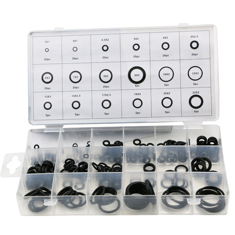 Karet O ring set 1box 225 pcs 15type seal O ring rubber / Seal Kit Set