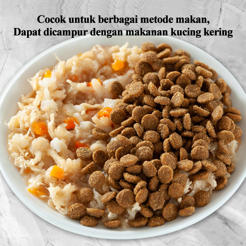 LIEBAO Makanan Kucing Basah Pouch 80gr Bergizi Adult Kitten Tuna Ayam Ikan Laut Dalam Vitamin