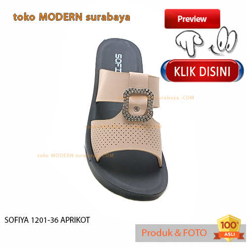 Sandal wanita casual sandal slide wedges SOFIYA 1201-36