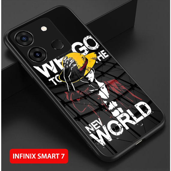 Softcase Glass Kaca [SF66] INFINIX SMART 7 Terbaru Casing Handphone-Pelindung Handphone-Aksesoris Handphone