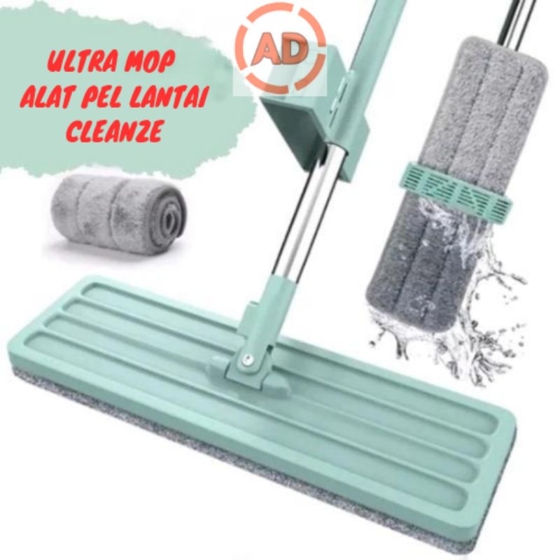 Alat Pel Lantai Pel Tarik Ultra Mop Cleanze / Alat Pel Praktis Tarik Peras Praktis