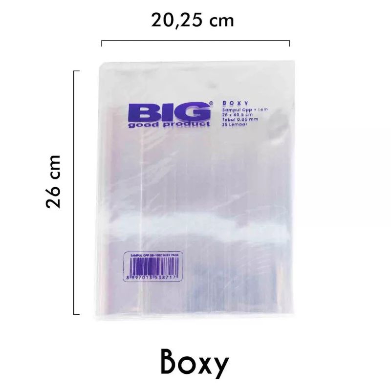 

(PAK) SAMPUL BUKU BOXY BIG 25 LEMBAR