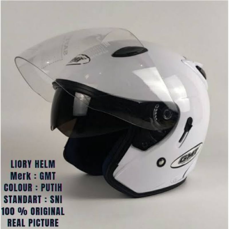 HELM GMT DOUBLE VISOR Ori 100% Bukan KW Kualitas PREMIUM ELASTISITAS TINGGI JOS BANGET