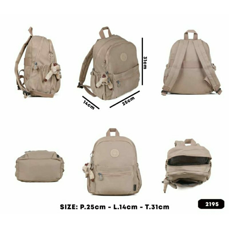 Tas ransel kecil k1pling 2195 small backpack tas anak dewasa import